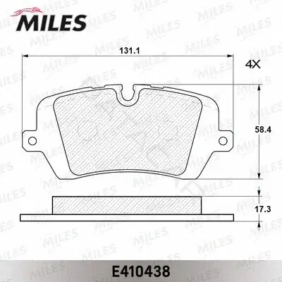 Тормозные колодки MILES E410438