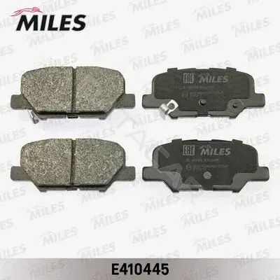 Тормозные колодки MILES E410445