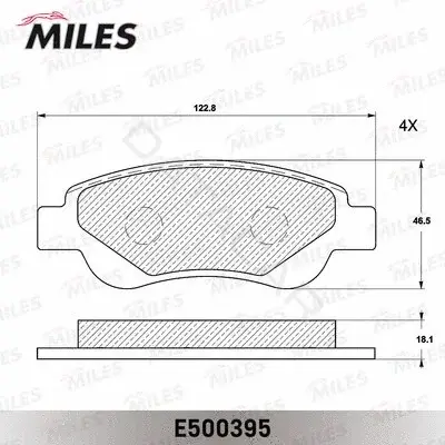 Тормозные колодки MILES E500395