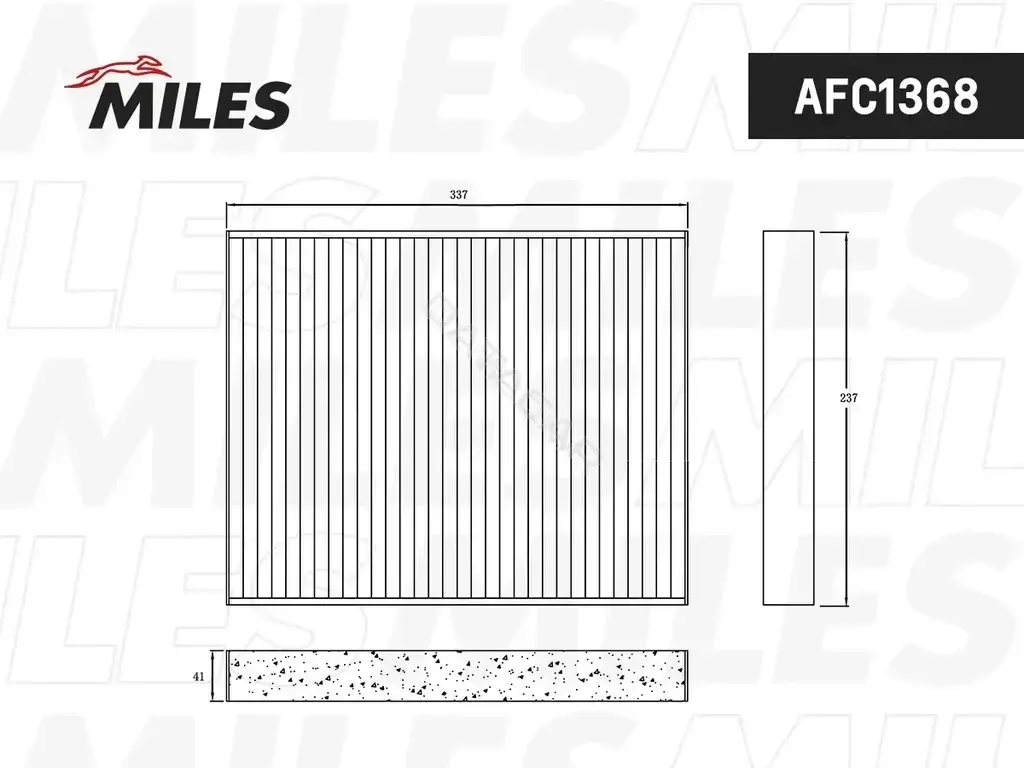 Фильтр салонный MILES AFC1368