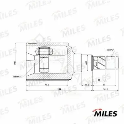 Шрус MILES GA10118