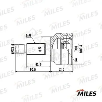 Шрус MILES GA20658