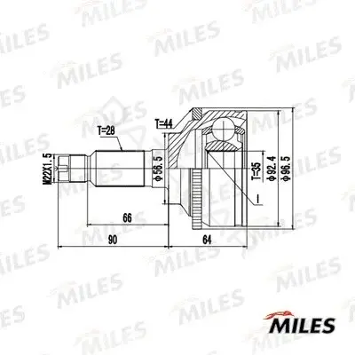 Шрус MILES GA20713
