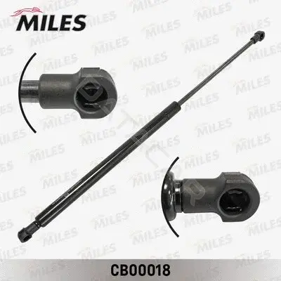 Амортизатор крышки багажника, капота, заднего стекла MILES CB00018