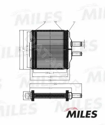 Радиатор печки MILES ACHB004