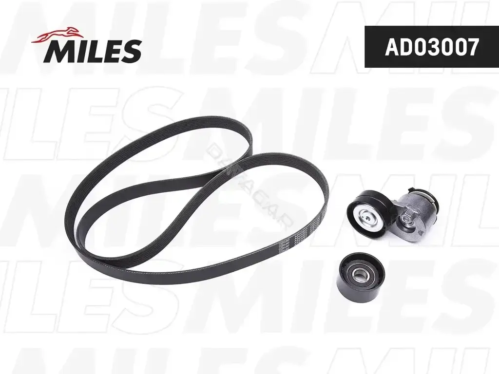 Комплект ручейкового ремня MILES AD03007