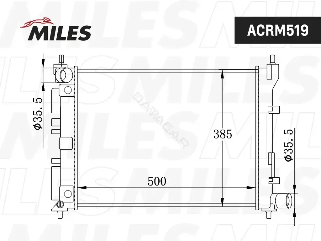Радиатор охлаждения MILES ACRM519