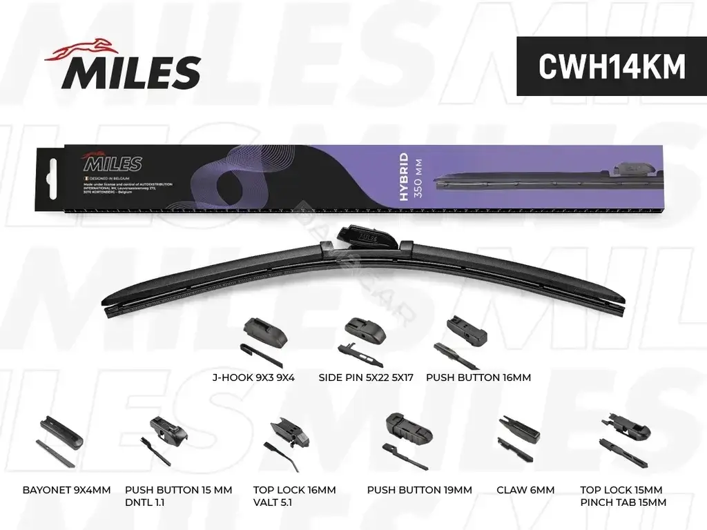Щетки стеклоочистителя MILES CWH14KM