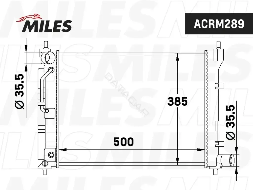 Радиатор охлаждения MILES ACRM289