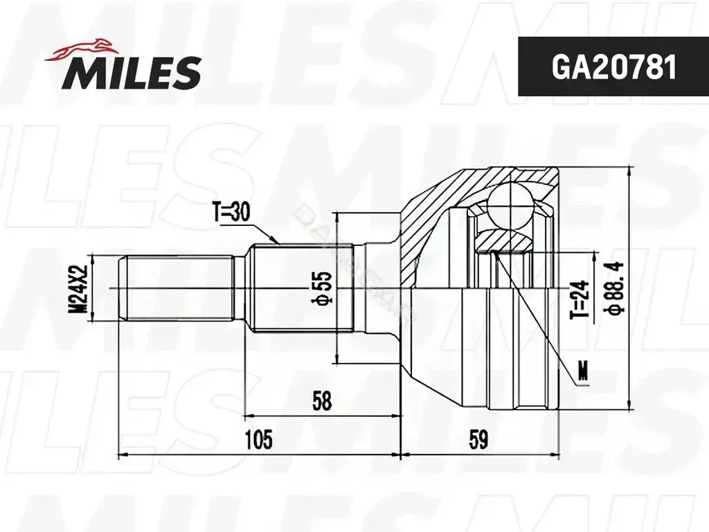 Шрус MILES GA20781