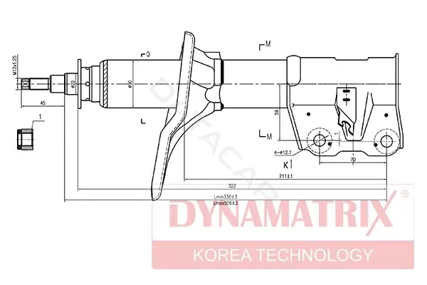 Амортизаторы DYNAMATRIX DSA334309