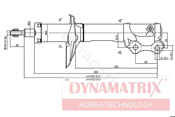 Амортизаторы DYNAMATRIX DSA634811