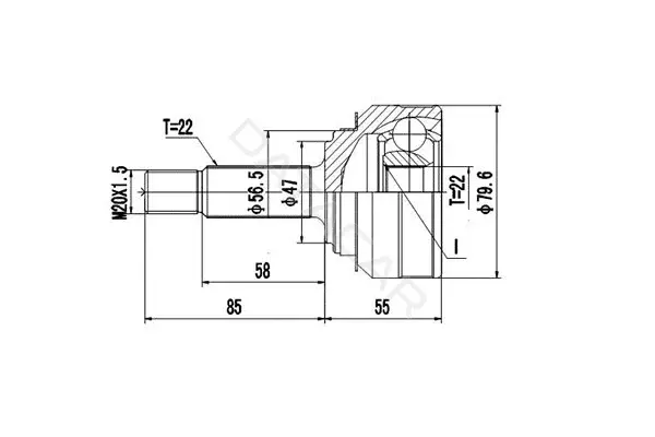 Шрус DYNAMATRIX DCV854001