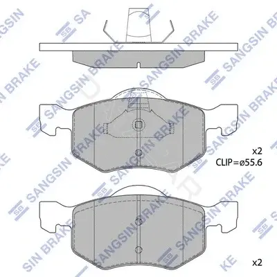 Тормозные колодки Hi-Q SP1519