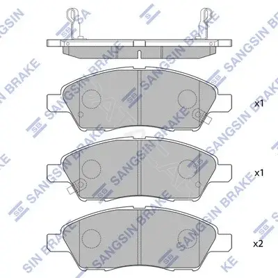 Тормозные колодки Hi-Q SP2084