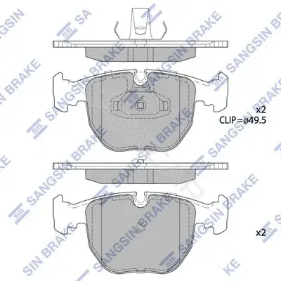 Тормозные колодки Hi-Q SP2166
