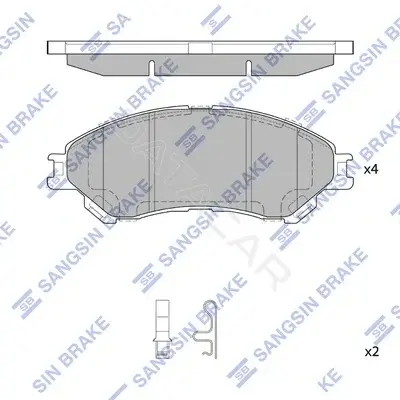Тормозные колодки Hi-Q SP4212(SD)