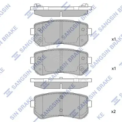 Тормозные колодки Hi-Q SP1187(SD)