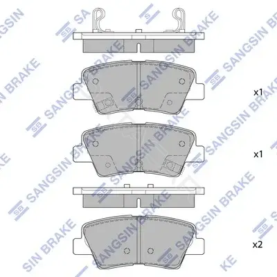 Тормозные колодки Hi-Q SP1401(SD)