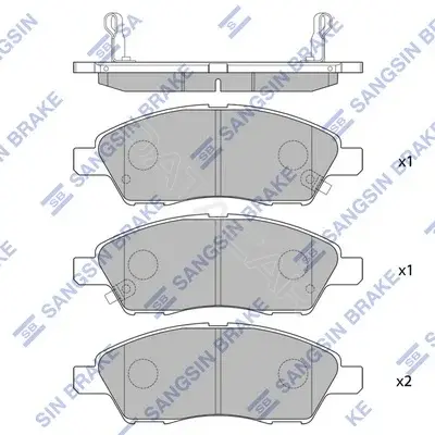 Тормозные колодки Hi-Q SP2084(SD)