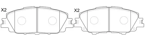 Тормозные колодки SB NAGAMOCHI BP21023