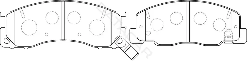 Тормозные колодки SB NAGAMOCHI BP21405