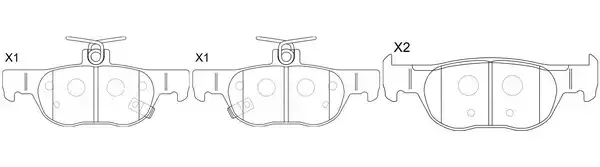 Тормозные колодки SB NAGAMOCHI BP25013
