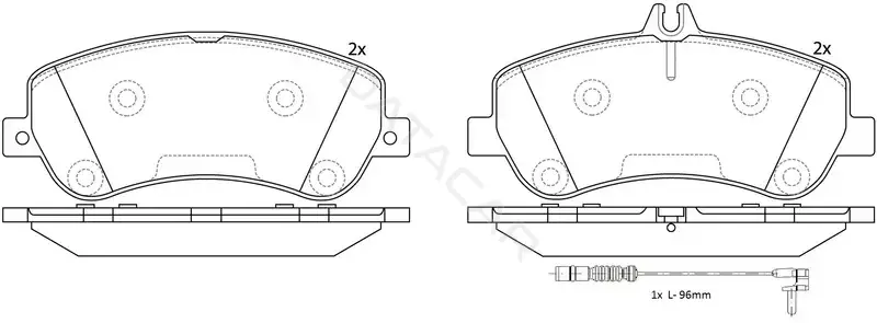 Тормозные колодки SB NAGAMOCHI BP31459W