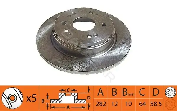 Тормозные диски SB NAGAMOCHI BR28121