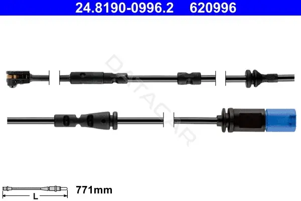 Датчик износа тормозных колодок ATE 24.8190-0996.2