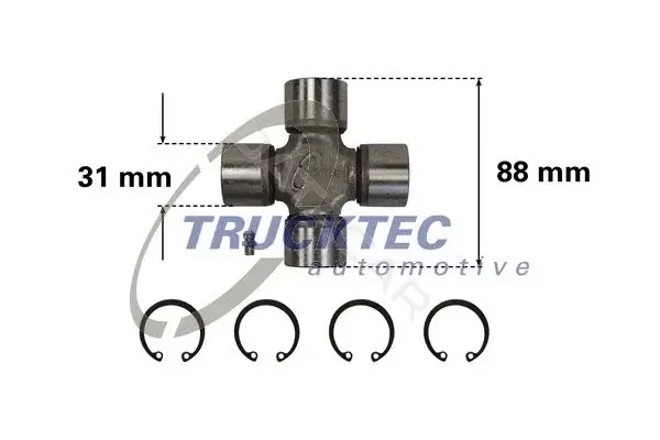 Муфта кардана TRUCKTEC 02.34.012