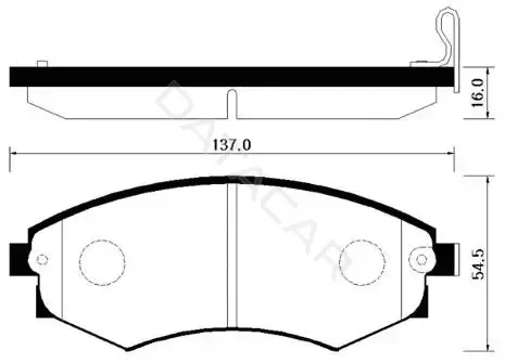 Тормозные колодки HSB GOLD HP4001