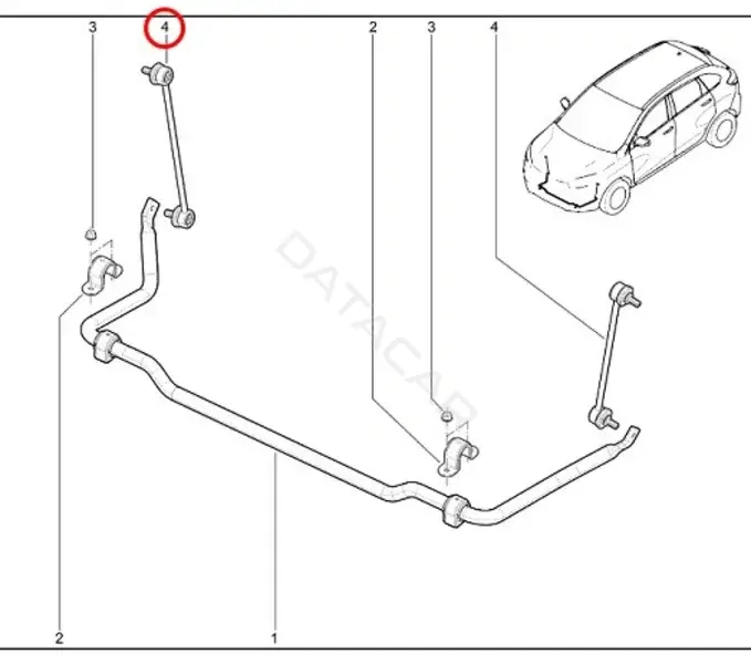 Стойки стабилизатора LADA 8450022521
