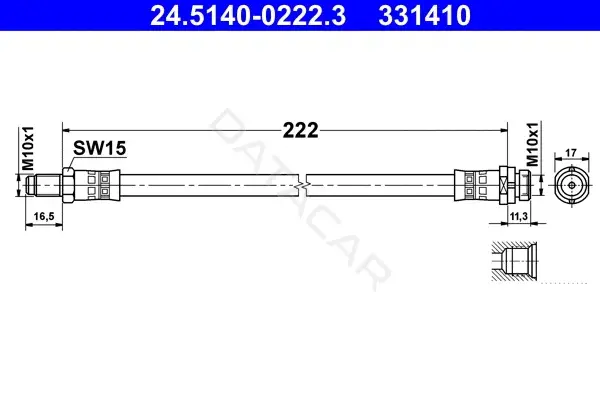 Тормозные шланги ATE 24.5140-0222.3
