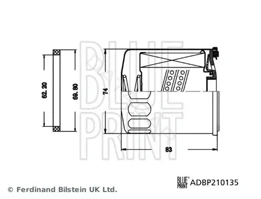 Масляный фильтр BLUE PRINT ADBP210135