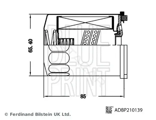 Масляный фильтр BLUE PRINT ADBP210139