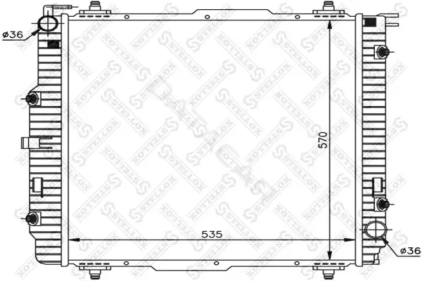 Радиатор охлаждения STELLOX 10-25881-SX