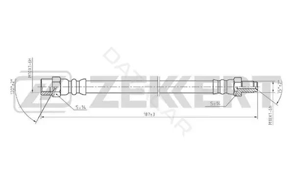Тормозные шланги ZEKKERT BS-9052