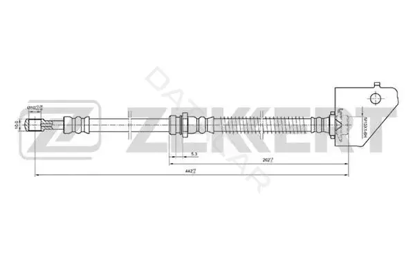 Тормозные шланги ZEKKERT BS-9206
