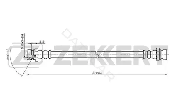 Тормозные шланги ZEKKERT BS-9342