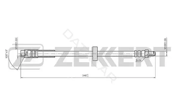 Тормозные шланги ZEKKERT BS-9392