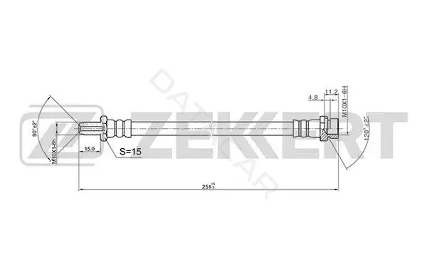 Тормозные шланги ZEKKERT BS-9408