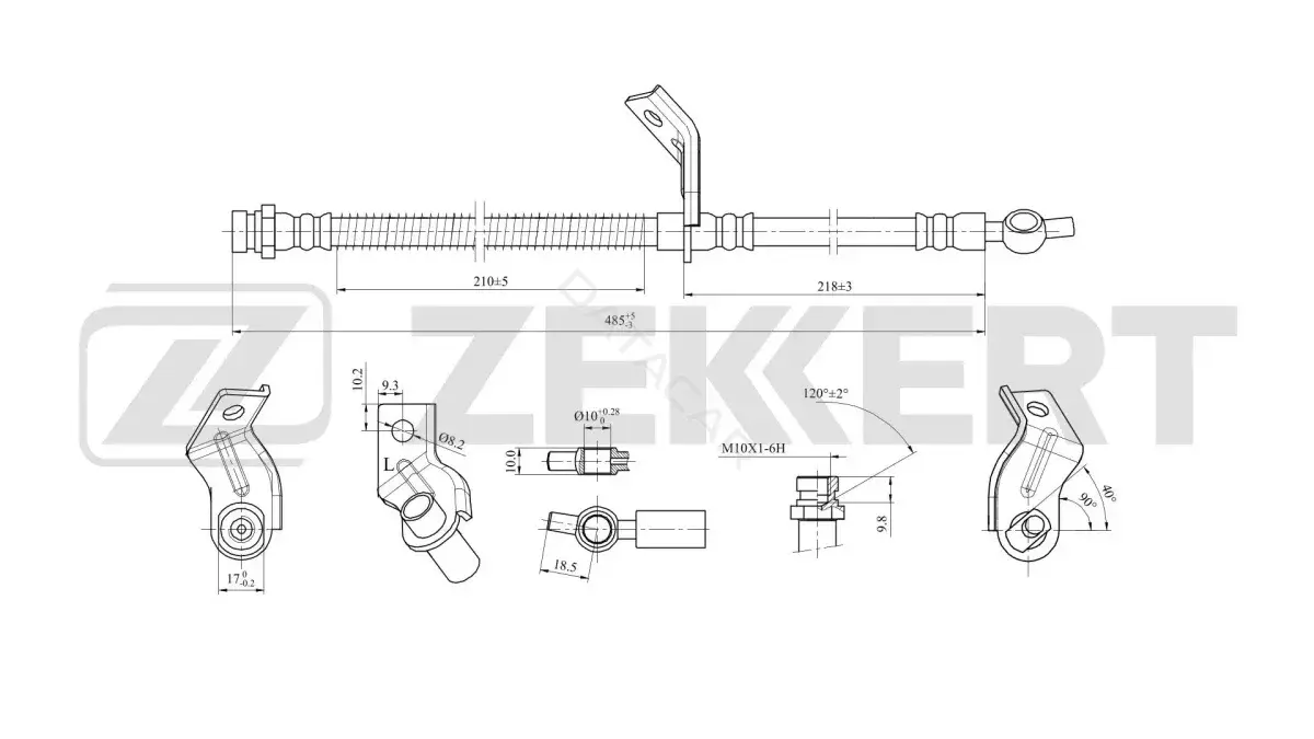 Тормозные шланги ZEKKERT BS-9384