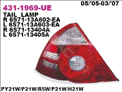 Задние фонари DEPO 431-1969R-UE