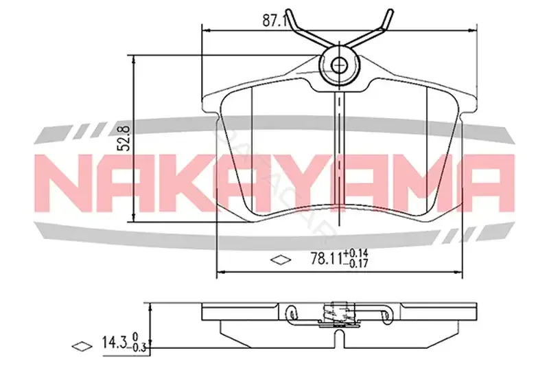 Тормозные колодки NAKAYAMA P0833NY