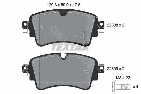 Тормозные колодки TEXTAR 2230801