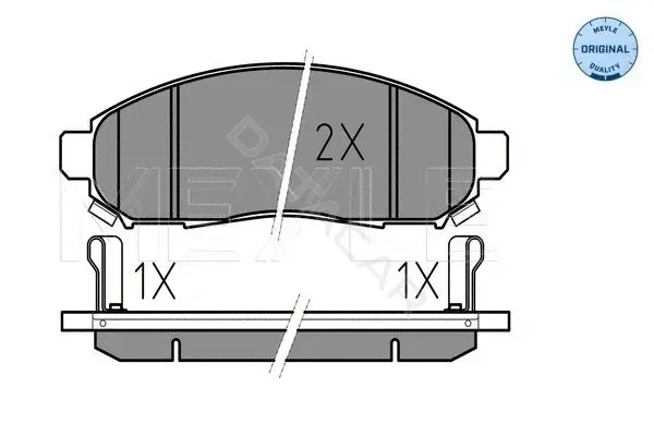 Тормозные колодки MEYLE 0252422716/W