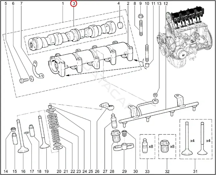 Распредвал LADA 21214100601000