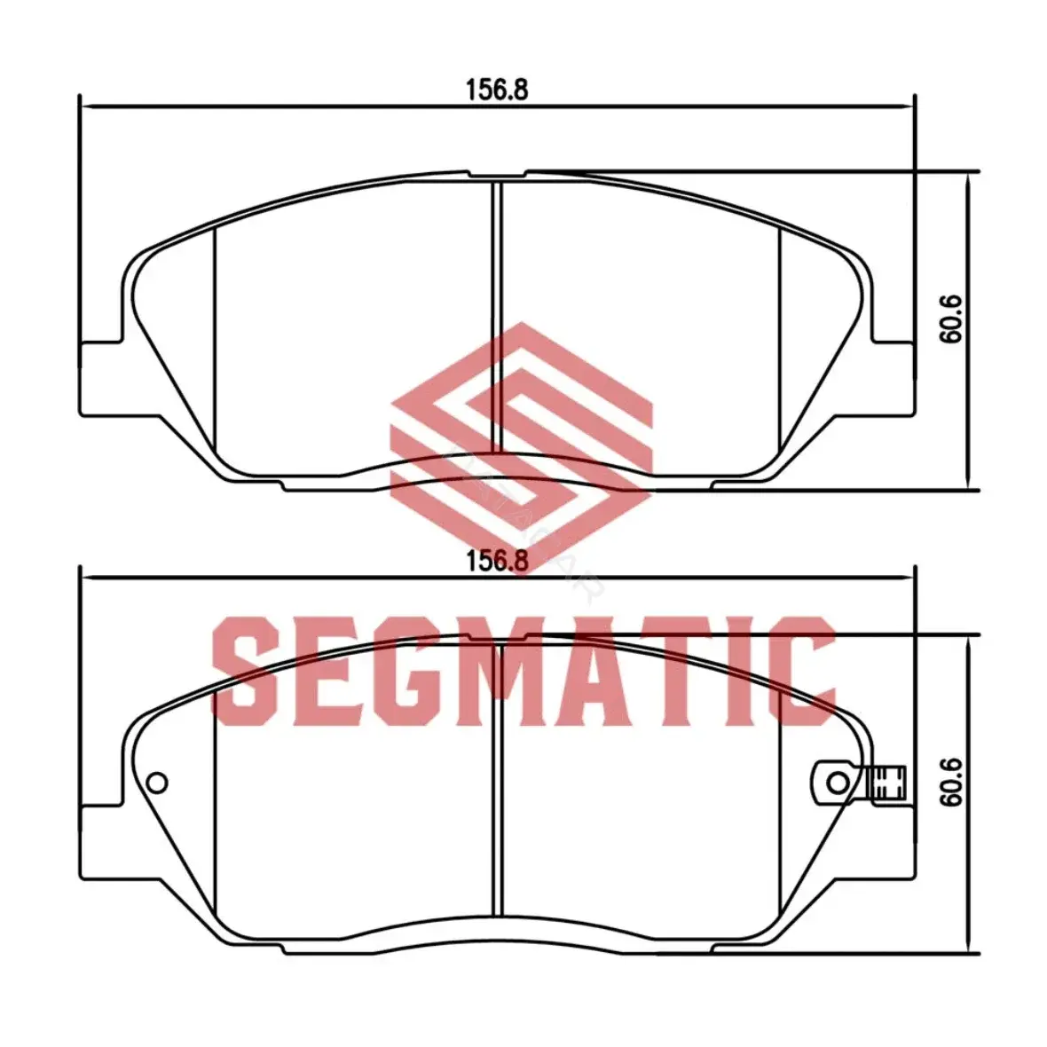 Тормозные колодки SEGMATIC SGBP2585