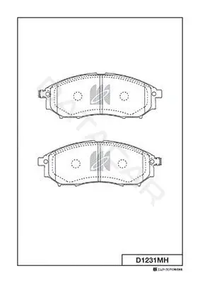 Тормозные колодки MK Kashiyama D1231MH